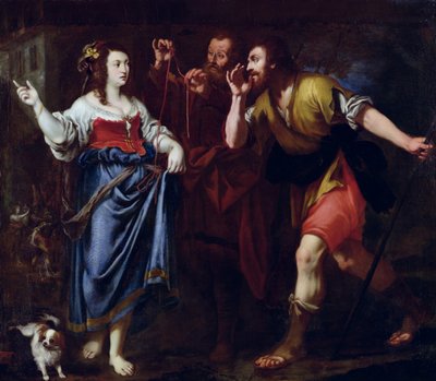 Rahab und die Gesandten Josuas von Italian School